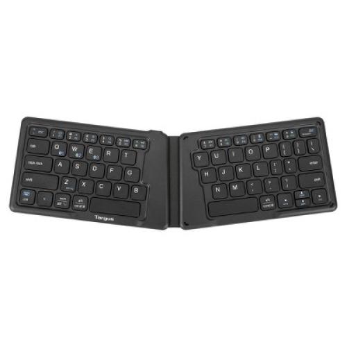 Targus Ergonomic Foldable Antimicrobial Tablet Keyboard - Black