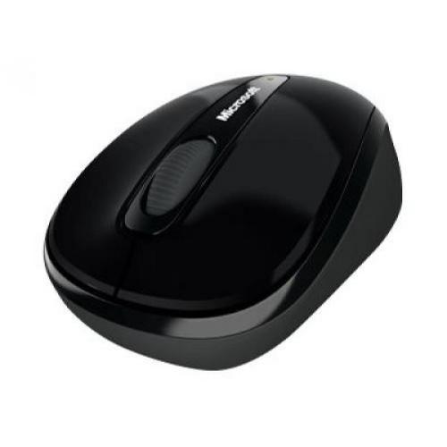Microsoft 3500 Wireless Mobile Mouse- Black - Limited Edition - Wireless - BlueTrack Enabled - Scroll Wheel - Ambidextrous Design
