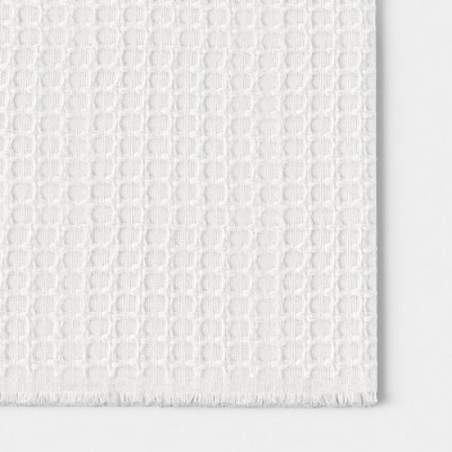 104x14 Textured Solid Table Runner Ivory - Threshold™