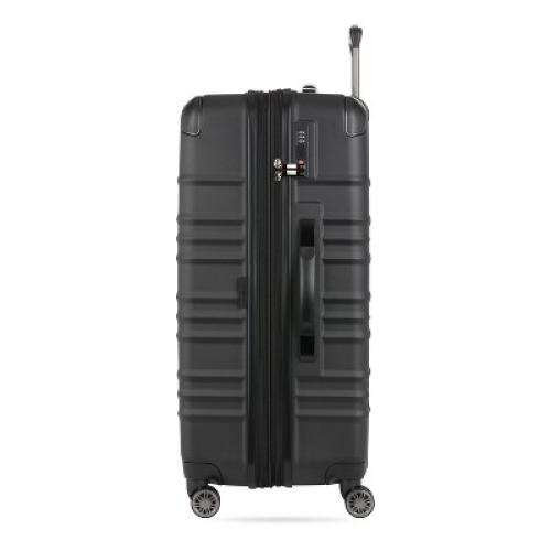 SWISSGEAR Cascade Hardside Large Checked Spinner Suitcase - Black