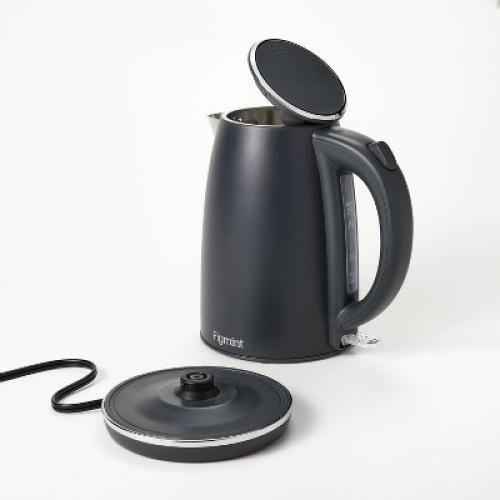 1.7 L Electric Kettle with Thin Chrome Trim Band - Painted Stainless Steel - Figmint™