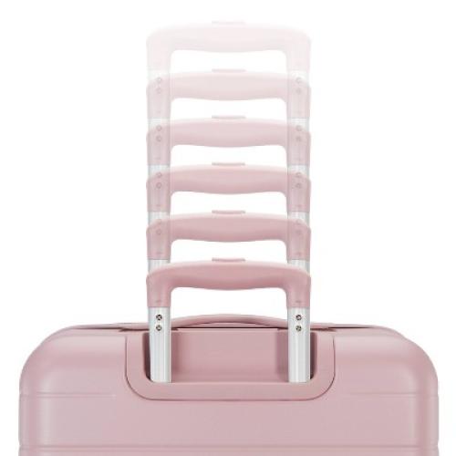 American Tourister Open Front Hardside Carry On Spinner Suitcase - Cosmetic Pink‼️light dirt gently used‼️
