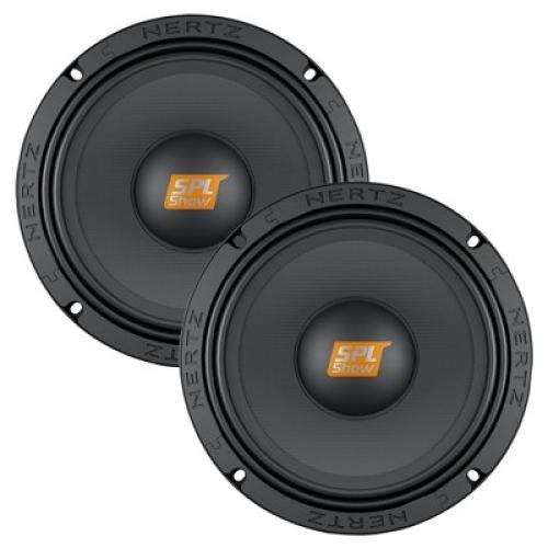 Black Hertz SPL Show Series SV-1651 6.5 4-Ohm SPL Midrange Speaker Drivers (Pair)