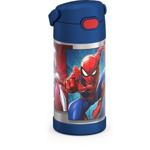 Thermos Kids' 12oz Stainless Steel FUNtainer Water Bottle with Bail Handle - Spider-Man