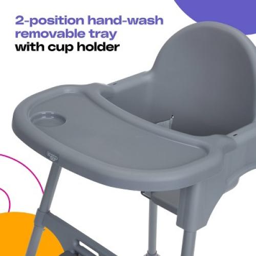 Cosco Kids' Canteen High Chair - Mono Gray
