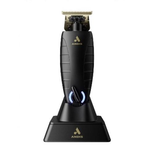 Black Andis 74150 GTX-EXO Professional Cord/Cordless Lithium-ion Electric Beard & Hair Trimmer with Charging Stand, Black