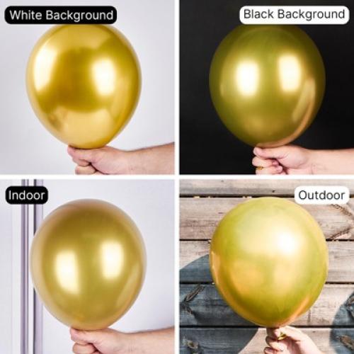 PartyWoo Balloons Metallic Gold 22 Inch Star 18 12 10 5 Inch 110 pcs