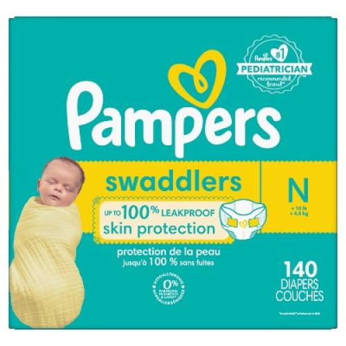 Pampers Swaddlers Active Baby Diapers Enormous Pack - Size 0 - 140ct