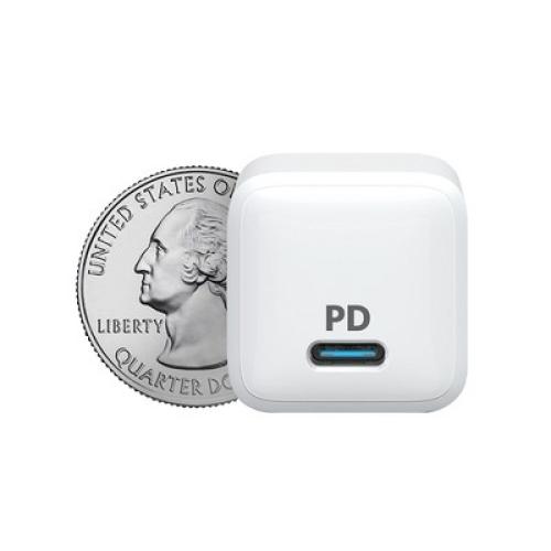 Anker PowerPort PD Nano 20W USB-C Wall Charger with 6 ft PowerLine II USB-C to Lightning Cable - White