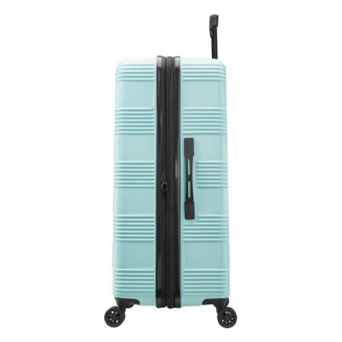 American Tourister NXT Hardside Large Checked Spinner Suitcase - Mint Green