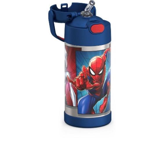 Thermos Kids' 12oz Stainless Steel FUNtainer Water Bottle with Bail Handle - Spider-Man
