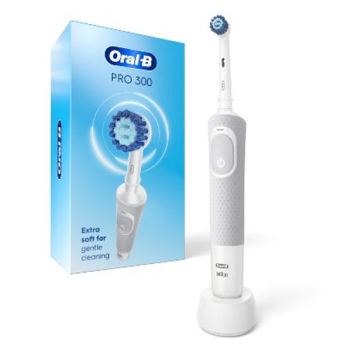 Oral-B Pro 300 Vitality Electric Toothbrush with (1) Brush Head - Rechargeable - White