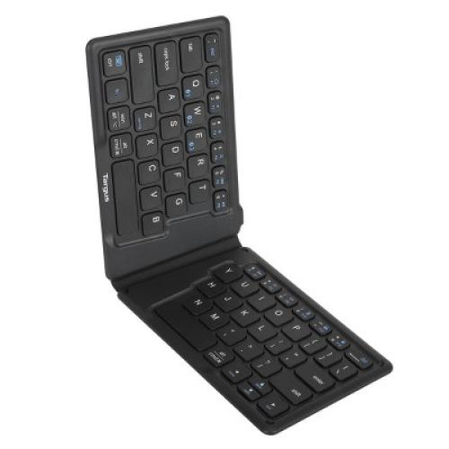 Targus Ergonomic Foldable Antimicrobial Tablet Keyboard - Black