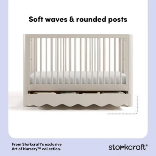 Storkcraft Casablanca Convertible Crib with Drawer - Frosted Oat