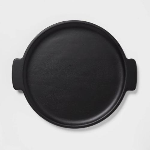 15 x 13 Acacia Modern Serving Tray Black - Threshold™