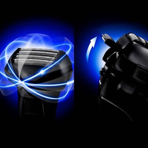 Panasonic ARC 5-Blade Advanced Men's Electric Shaver with Clean & Charge System ES-LV95-S