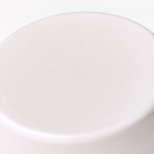 6 Enameled Cast Iron Skillet Light Gray - Figmint™: Even-Heating, Oven-Safe, Hand Wash, Non-Induction Compatible