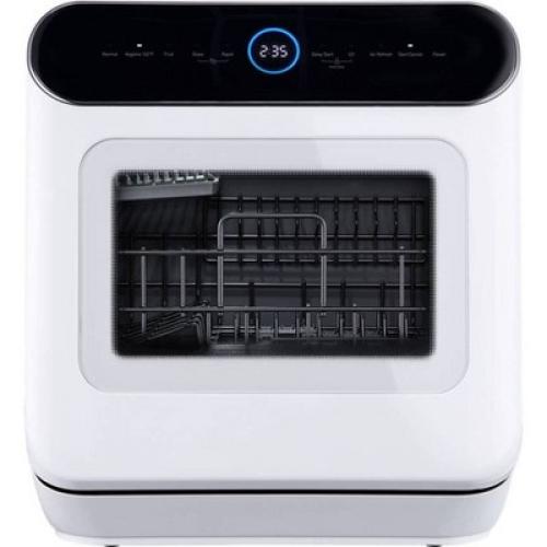 Hamilton Beach Portable Mini Dishwasher Countertop with 6L Built-in Water Tank White: 180-Day Warranty, Plastic Material