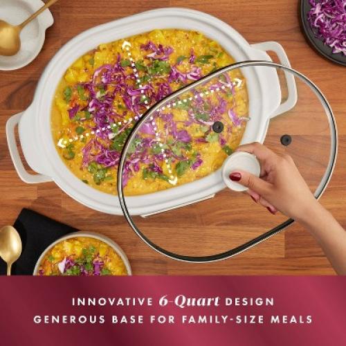 Crock-Pot 6qt Programmable Slow Cooker with Sous Vide - Oat Milk Ivory