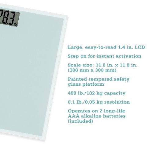 Thinner Glass Weight Scale Silver