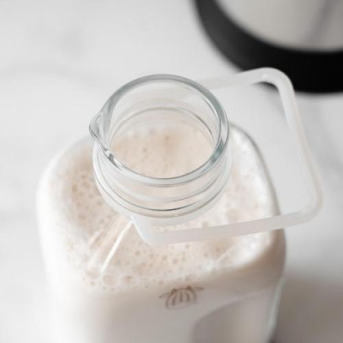 Almond Cow 60oz Glass Milk Jug with Easy-Pour Spout