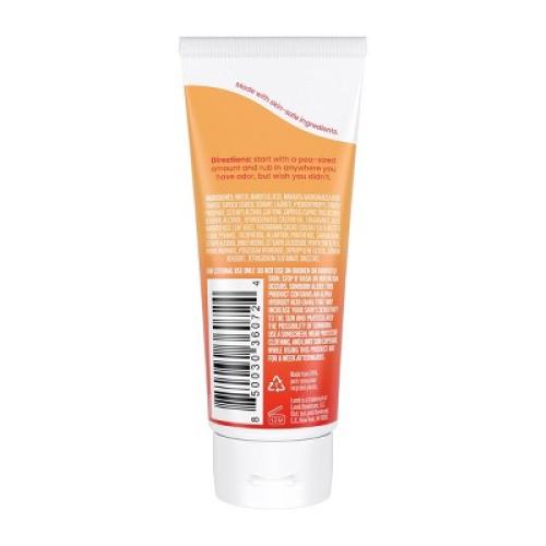 Lume Whole Body Women's Invisible Cream Tube Deodorant Clean Tangerine Scent 2 pack