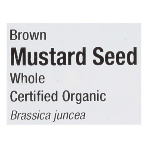 Frontier Co-Op Mustard Seed Organic Brown Whole - 1 lb
