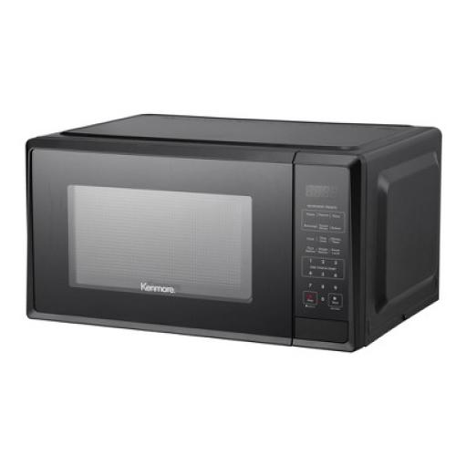 Kenmore 1.1 cu-ft Black Microwave - Black - with dents