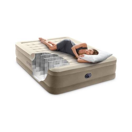 Intex Ultra Plush 20 Queen Air Mattress with 120V Internal Pump