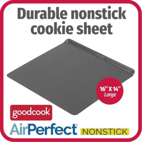 GoodCook AirPerfect Medium & Large 2pk Insulated Nonstick Baking Cookie Sheets: Carbon Steel Bakeware Set