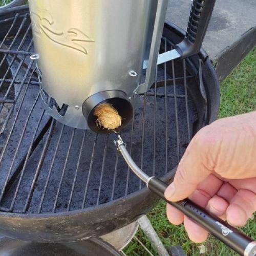 Size 10 BBQ Dragon BBQD490: Battery-Powered Metal Arc Lighter, Flexible Gooseneck, 10 Length - Black