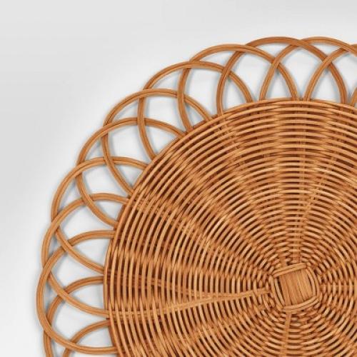 2pk.Woven Looped Rattan chargers - Threshold™