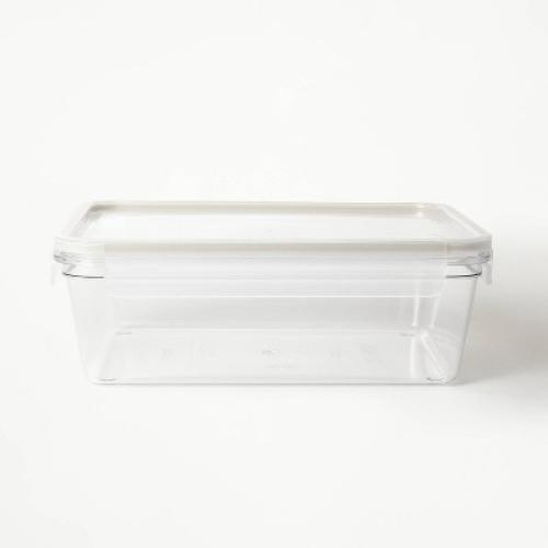 (3) 14 Cup Tritan Plastic Rectangle Food Storage Container Clear - Figmint™: Stackable, Freezer & Microwave Safe