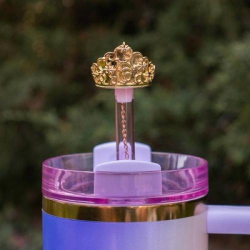 CharCharms Straw Topper Crown Wicked Glinda