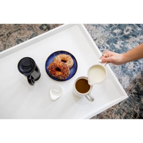 Ello Commute 18oz Ceramic Travel Mug Black: Microwave & Dishwasher Safe, Portable Drinkware for Hot/Cold Beverages