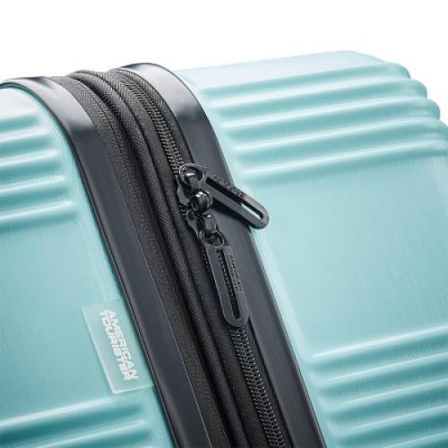 American Tourister NXT Hardside Large Checked Spinner Suitcase - Mint Green