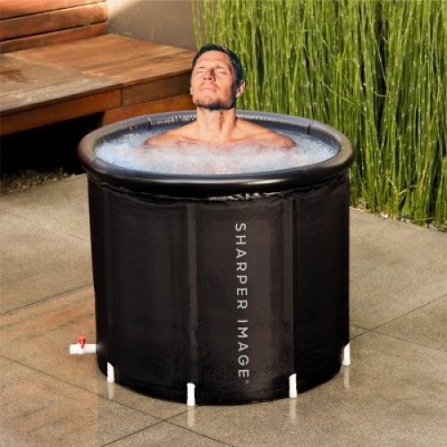 Sharper Image Portable Ice Bath 31.5x29.5 Oval Plunge Pool