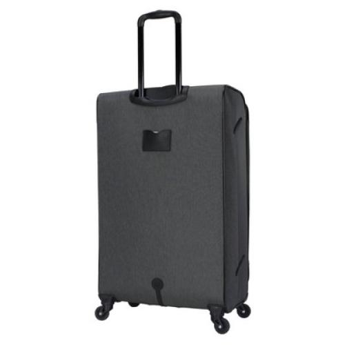 Skyline Softside Large Checked Spinner Suitcase - Gray Heather