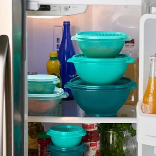 Tupperware 30pc (set of 15) Heritage Food Storage Container Set Teal Green: Stackable, Dishwasher-Safe!!