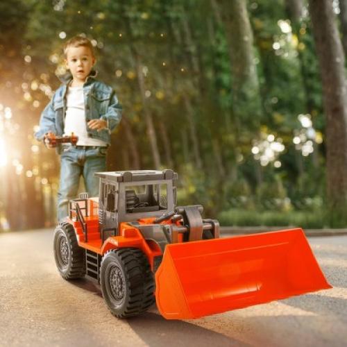 DRIVEN – Medium Toy Construction Truck with Remote Control – R/C Midrange Front End Loader