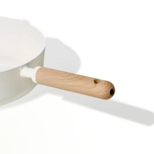 Carote 5qt Ceramic Nonstick Saute Pan with Lid Cream