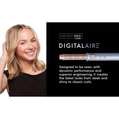 InfinitiPRO by Conair DigitalAIRE Plus Straightener and Bag Multipurpose Hair Styling Tools - 1-1.25