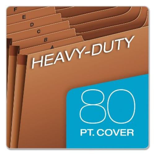 Pendaflex Heavy-Duty Expanding Open Top File 31 Pockets 1/3 Tab Letter Brown R217DHD