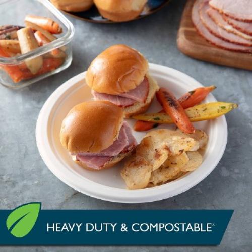 Hefty EcoSave Molded Fiber 8 3/4 Plates - 22ct 4pk