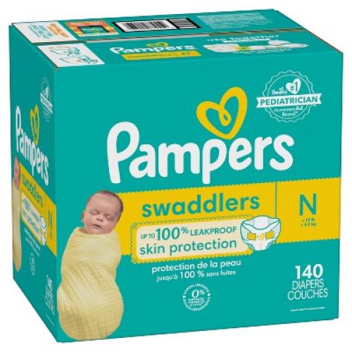 Pampers Swaddlers Active Baby Diapers Enormous Pack - Size 0 - 140ct
