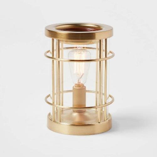 6.5 x 4.5 Edison Bulb Metal Scent Warmer Bronze - Threshold™