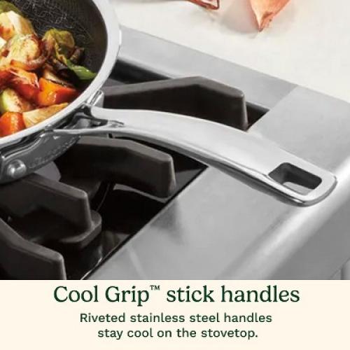 Cuisinart FusionPlus 10 Hybrid Stainless Steel and Ceramic Nonstick Fry Pan