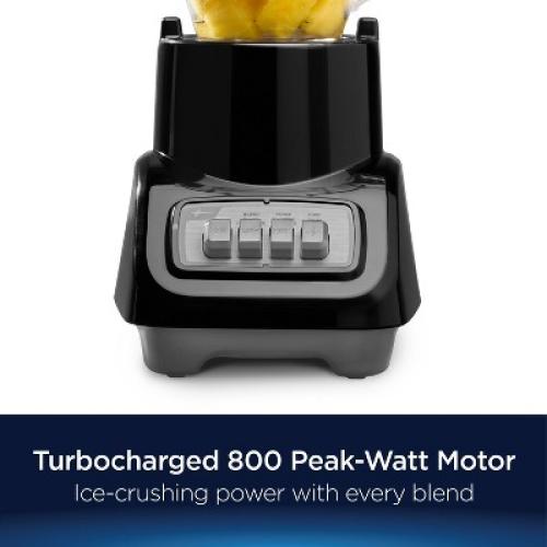 Oster Turbo 5-Speed Countertop Blender Black: Licuadora Oster, Glass Jar, 1400W, Dishwasher-Safe, 6-Cup Capacity