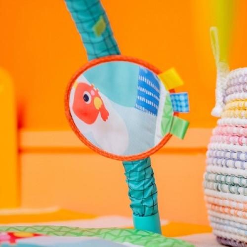 Bright Starts Wild Wiggles Baby Activity Gym & Machine-Washable Play Mat - Green