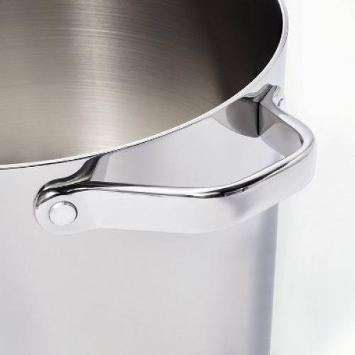 16qt Stainless Steel Stock Pot Silver - Figmint™